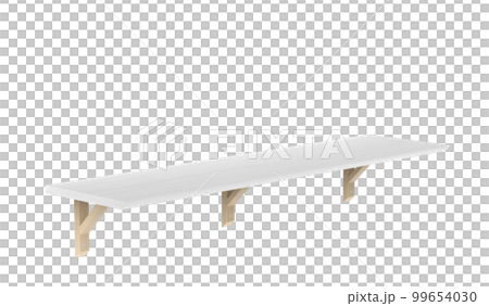 Wooden shelf with brackets 99654030