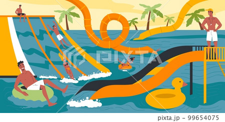 Waterpark Flat Composition 99654075