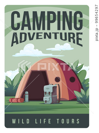 Camping Adventure Vertical Poster 99654297