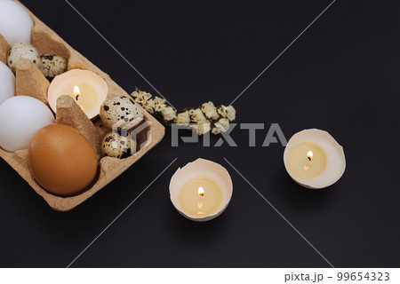 Easter card with candles 99654323