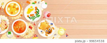 Childish Dishes Top Composition 99654538