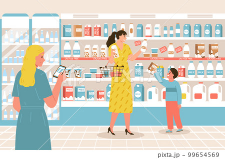 Food Allergy Supermarket Composition 99654569