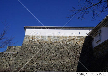 岡山県津山市にあるさくら名所100選のひとつ「鶴山公園(津山城趾)」:備中櫓 岡山県津山市にあるさくら名所100選のひとつ「鶴山公園(津山城趾)」:備中櫓 99654598