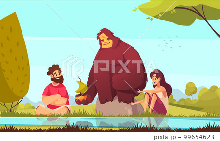Bigfoot Cartoon Illustration Bigfoot Cartoon Illustration 99654623