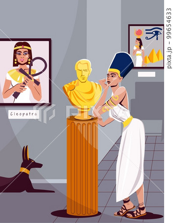 Cleopatra Flat Illustration Cleopatra Flat Illustration 99654633