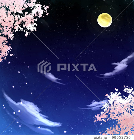 夜桜と空 99655756