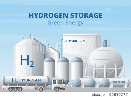 Hydrogen Storage Fuel Background 99656277