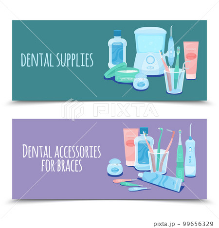 Dental Supplies Horizontal Banners 99656329