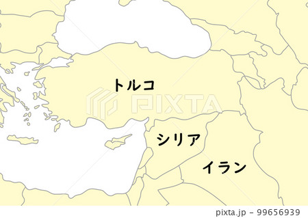 トルコ・シリア周辺の地図 99656939