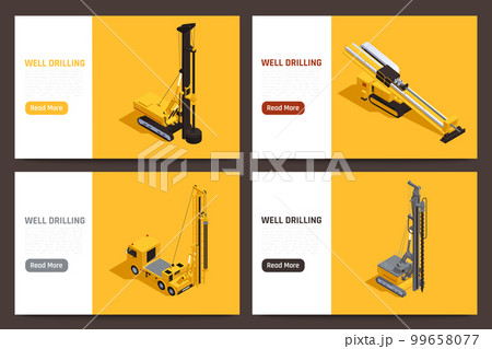 Well Drilling Banners Set Well Drilling Banners Set 99658077