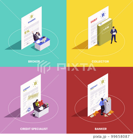 Financial Professions Compositions Set 99658087