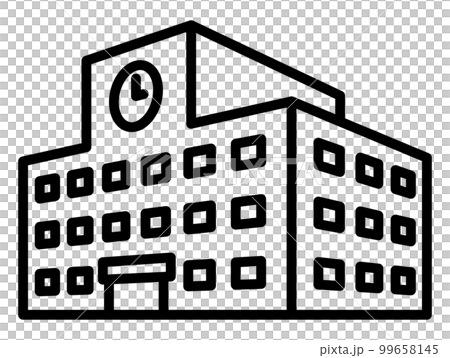 學校立體圖標 99658145