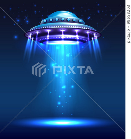 Alien UFO Background 99658203
