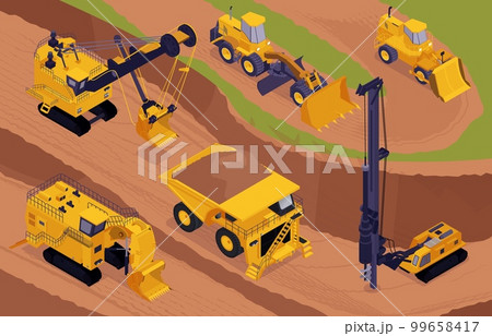 Pit Machines Mining Composition Pit Machines Mining Composition 99658417