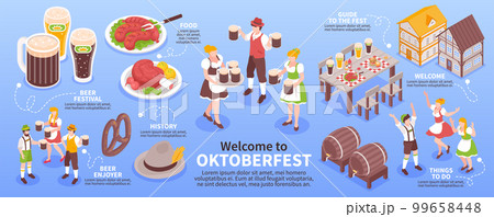 Isometric Oktoberfest Infographics 99658448