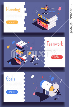 Project Management Horizontal Banners Project Management Horizontal Banners 99658505