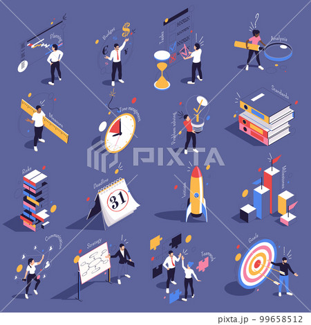 Project Management Isometric Set 99658512