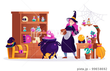Magic Witch Workshop Composition Magic Witch Workshop Composition 99658692