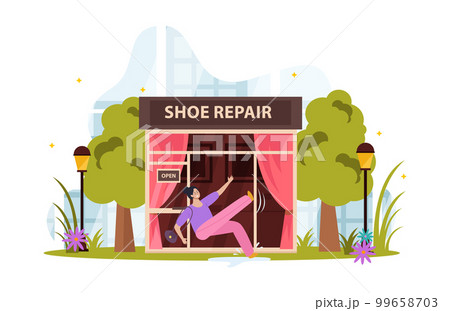 Falling Woman Illustration Falling Woman Illustration 99658703