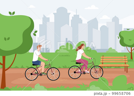 Park Bicycle Ride Composition Park Bicycle Ride Composition 99658706