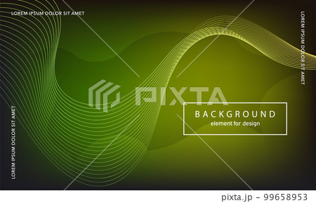 Abstract background. Wave element for design poster. Digital frequency track equalizer. Stylized line art. Colorful shiny wave lines created using blend tool. Curved wavy line smooth stripe. Vector. 99658953