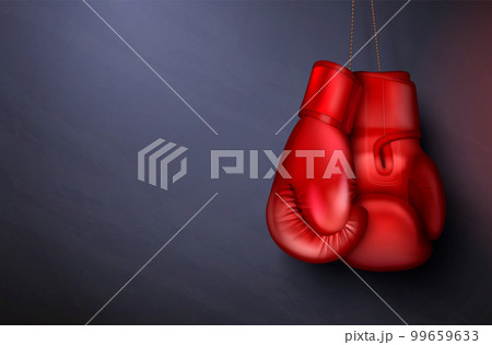 Red Boxing Gloves Composition 99659633