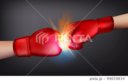 Boxing Gloves Burst Composition Boxing Gloves Burst Composition 99659634