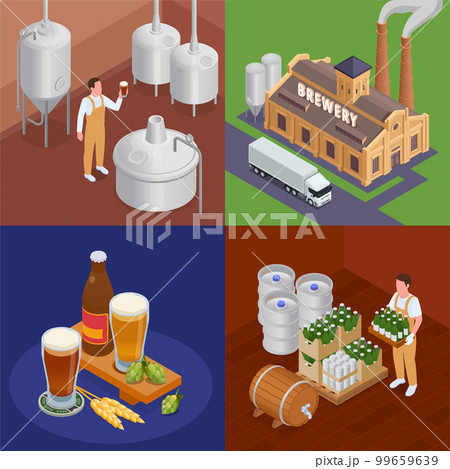 Brewery 2x2 Isometric Set 99659639