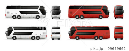 Bus Realistic Mockup Set 99659662