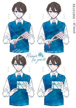 プレゼントする男性セット 青 99659788