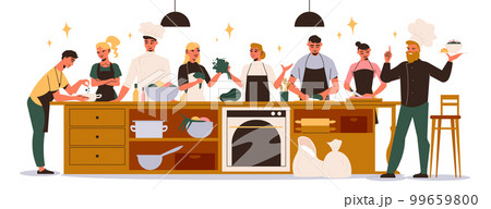 Culinary Classes Flat Composition Culinary Classes Flat Composition 99659800