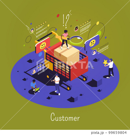 Customer Isometric Composition 99659804