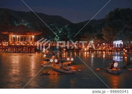 【#奈良】ライトアップされた浮見堂 99660341