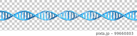 背景透過したDNAの素材画像　PNG　 99660803