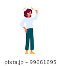Woman Aggressive Scream Expressing Annoyance And Irritation In A Coarse Manner. Female Character Shout during Conflict 99661695