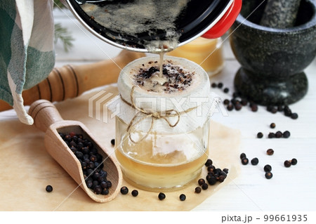 Alternative medicine, filtering juniper ointment Alternative medicine, filtering juniper ointment 99661935