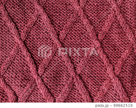 Organic knit material with macro weave threads. Organic knit material with macro weave threads. 99662519