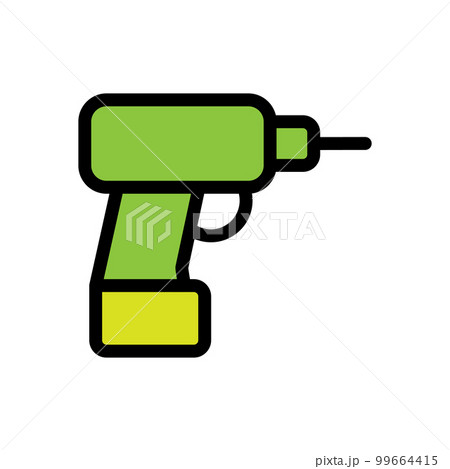 Electric screwdriver icon line isolated on white background. Black flat thin icon on modern outline style. Linear symbol and editable stroke. Simple and pixel perfect stroke vector illustration Electric screwdriver icon line isolated on white background. Black flat thin icon on modern outline style. Linear symbol and editable stroke. Simple and pixel perfect stroke vector illustration 99664415