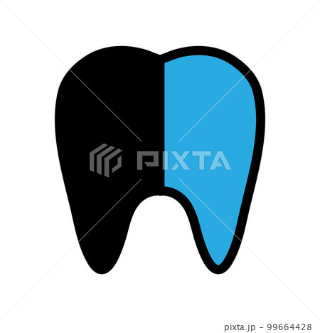 Dental x ray line isolated on white background. Black flat thin icon on modern outline style. Linear symbol and editable stroke. Simple and pixel perfect stroke vector illustration. 99664428