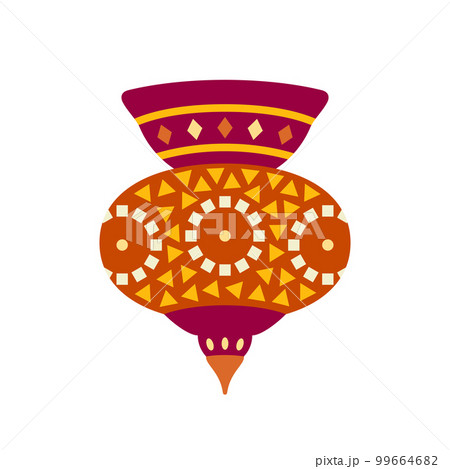 Traditional Turkish lamp. Flat style vector illustration. 99664682