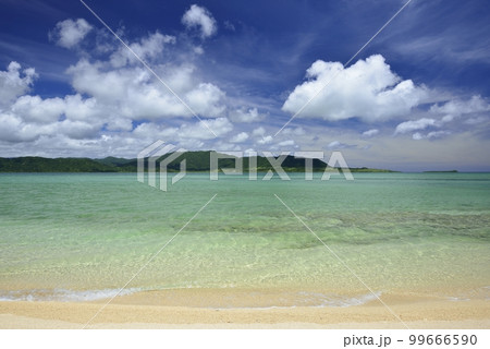 沖縄県小浜島細崎海岸の海 沖縄県小浜島細崎海岸の海 99666590