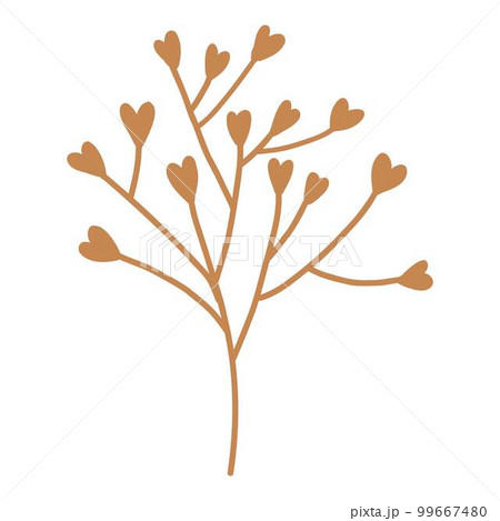 Dry autumn leave of oak, ash and birch trees of different colors. Top view of fall tree leaf. Gold, red, brown and green autumnal foliage set. Flat vector illustration isolated on white background 99667480