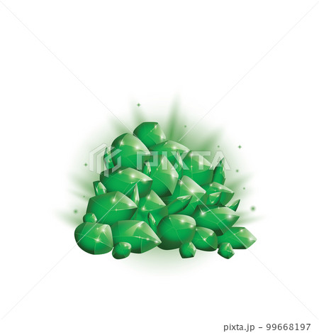 Crystals and natural minerals. Cartoon Magic Gemstones. Game assets. vector illustration Crystals and natural minerals. Cartoon Magic Gemstones. Game assets. vector illustration 99668197