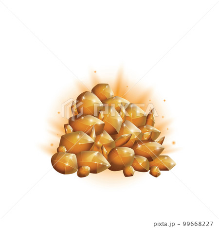 Crystals and natural minerals. Cartoon Magic Gemstones. Game assets. vector illustration Crystals and natural minerals. Cartoon Magic Gemstones. Game assets. vector illustration 99668227