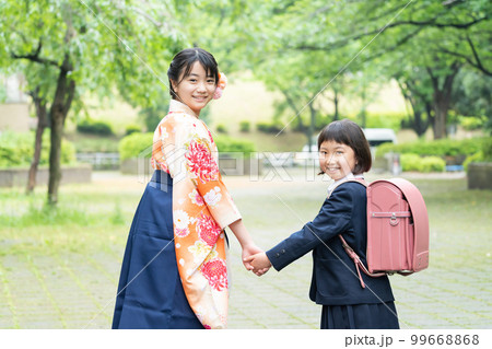 卒業式　袴　姉妹 99668868