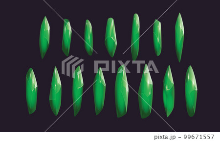 Crystals and natural minerals collection. Cartoon Magic Gemstones set. Game assets. vector illustration Crystals and natural minerals collection. Cartoon Magic Gemstones set. Game assets. vector illustration 99671557
