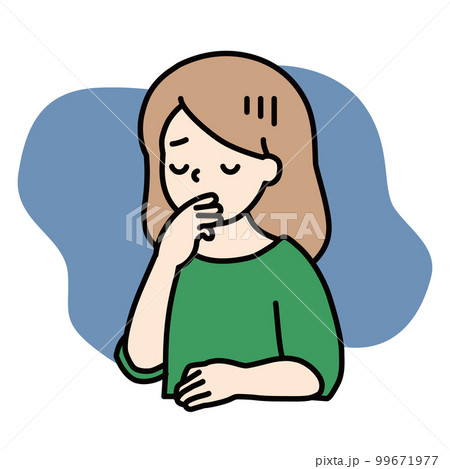 体調が悪い女性 体調が悪い女性 99671977