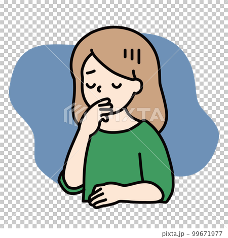 体調が悪い女性 体調が悪い女性 99671977