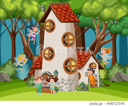 Fairy house in the forest 99672594