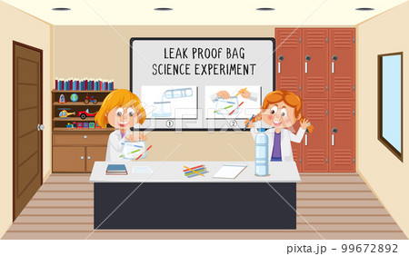 Leak proof bag science experiment 99672892
